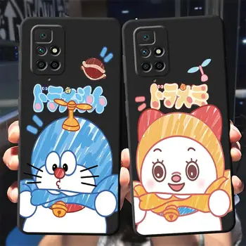 Japan Аниме D-Doraemon Чехол для телефона Xiaomi Redmi K40 9A 9C 10 10C 9T 12C 12 4G 5G K40 Pro A1 A2 Матовый противоударный чехол для брони
