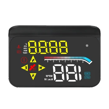 M17 Универсальный GPS HUD Проекционный дисплей Светодиодный спидометр Умно-цифровое вождение Сигнализация превышения скорости Напоминание для дропшиппинга