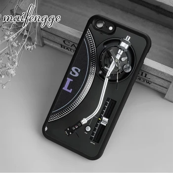 maifengge Ретро Technics Вертушки DJ чехол для iPhone 15 14 6s 7 8 plus 11 12 13 Pro X XR XS Max