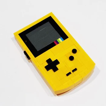 Moc Game Boy Color JP Строительные блоки Творческая игровая консоль DIY Модель Желтый Gameboy Наборы Кирпичи Подарок на день рождения для детей Взрослый
