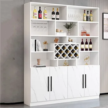Noble Equipments Дизайн шкафа для спиртных напитков Гостиная Настенная барная стойка Современная витрина A Vin En Verre Мебель для домашнего бара
