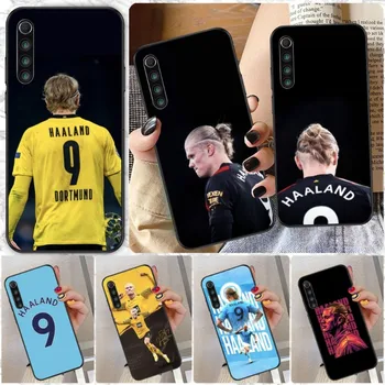 Norway Football H-Haaland Чехол для телефона Xiaomi Redmi Note 12 11 10 9T 8 7 Pro 9 9A 9C 8 Черный мягкий чехол для телефона Funda