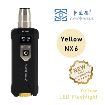 NX6 Желтый светодиодный фонарик USB Зарядка Алмаз Антиквариат Драгоценные камни Ювелирные изделия Нефрит Рубин Геммологическая идентификация Инструменты