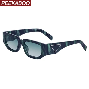 Peekaboo черные солнцезащитные очки в маленькой оправе uv400 мужской летний стиль женские квадратные солнцезащитные очки для мужчин аксессуары 2023 унисекс