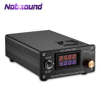 Return-Nobsound 25 Вт регулируемый линейный источник питания постоянного тока с выходом USB 5 В и постоянного тока 5 В-24 В для аудио ЦАП / цифровых плееров