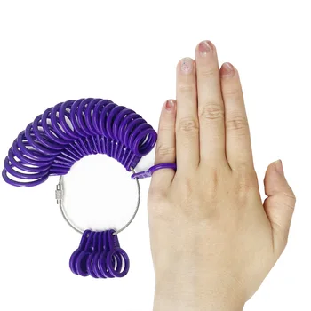 Ring Sizer Профессиональный измерительный датчик Размеры палец для палец US 0-13 & UK A-Z DIY Инструменты для изготовления ювелирных изделий