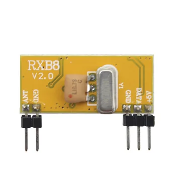 RXB8 Беспроводной приемный модуль Высокочувствительный супергетеродин 433 МГц Модуль защиты от помех Идеально подходит для Arduino / AVR