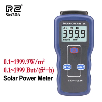 RZ Измеритель солнечной энергии Измеритель освещенности Тестер солнечного излучения Интенсивность света