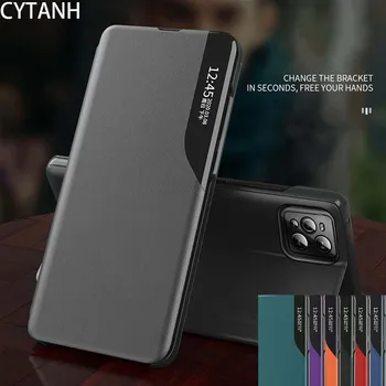 S21FE Чехол Smart PU кожаный чехол-раскладушка для телефона для Samsung S21 FE Galaxy S 21 FE Faith 21FE 5G 2021 6,4-дюймовая магнитная подставка для книг Coque