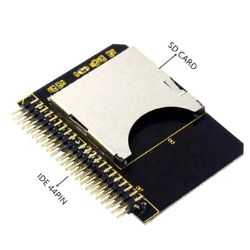 SD в IDE 44-контактный адаптер для карты передачи данных Карта преобразования для ноутбуков SDHC / SDXC / MMC в IDE 2,5-дюймовый 44-контактный преобразователь