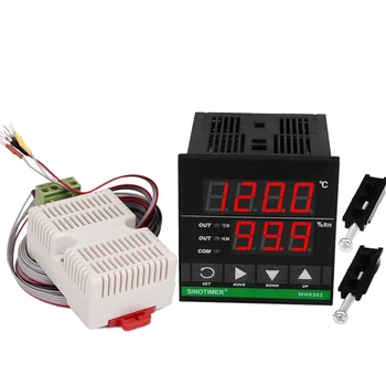 SINOTIMER Контроллер температуры и влажности, MH0302 Панельный цифровой датчик температуры и влажности