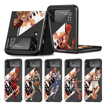 Slam Dunk Черные Противоударные Чехлы Чехол Защита Телефон Чехол Для Samsung Galaxy ZFlip3 zflip Z Flip5 Z Flip 4 5G Z Flip 3