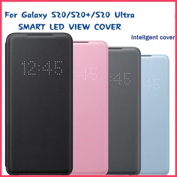 Smart LED View Cover Для Samsung Galaxy S20 S20 + S20 Plus S20 Ultra 5G Sleep Case Защитный чехол Smart Real Chip View Flip
