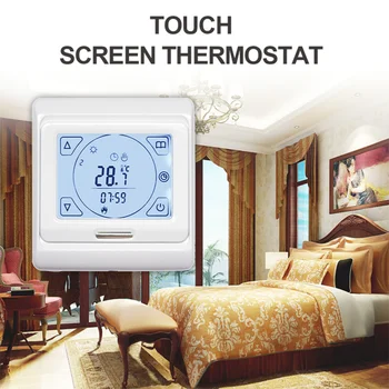 Smart Touch ЖК-дисплей Экран Термостат нагрева 16 А 2 Вт Настенный регулятор температуры для газового котла Экономия энергии