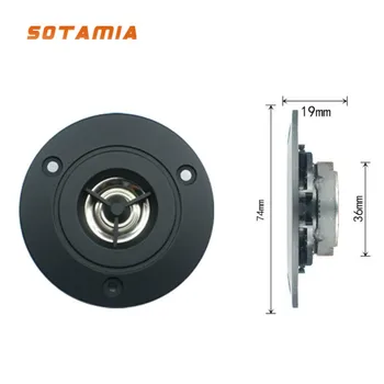 SOTAMIA 2 шт. 3-дюймовый высокочастотный аудио портативные динамики DIY стерео мини-динамик высокие частоты 4 Ом 10 Вт титановый пленочный громкоговоритель