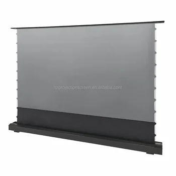 Telon Домашний кинотеатр 100-дюймовый электрический натяжной напольный экран мягкий пвх белый пол поднимающийся экран