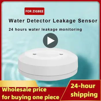 Tuya Датчик воды Приложение Smart Life Мониторинг протечки воды Погружной датчик затопления Работа с автоматическим крановым клапаном