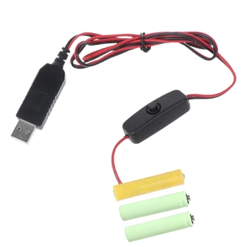  USB к 4,5 В AAA LR03 кабель питания с для светодиодной игрушки