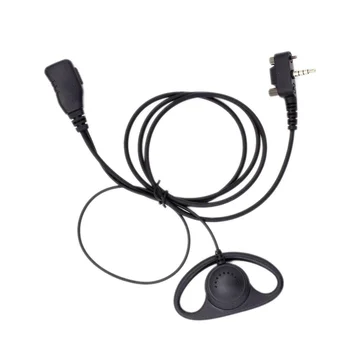  Walkie Talkie Headset D Shape Earhook Earpiece с ключом PTT Микрофон для Vertex VX231 VX261 VX351 Радиолюбитель Микрофон Аксессуар