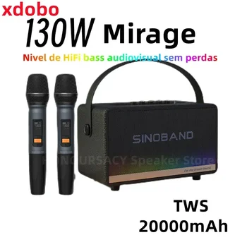 XDOBO Mirage 130 Вт Сверхмощная портативная беспроводная Bluetooth-колонка Домашний кинотеатр Караоке Звуковая коробка 6,5 мм Интерфейс прибора