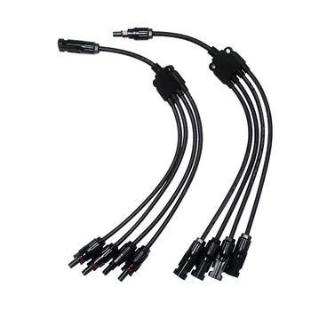 Y Тип 4 к 1 Адаптер кабеля солнечной панели Разъемы для проводов Адаптер Кабель конвергенции фотоэлектрических панелей