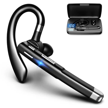 YK520 Bluetooth 5.1 Наушники Беспроводные бизнес-наушники Гарнитура с шумоподавлением Гарнитура с микрофоном для водителя с зарядкой BOX