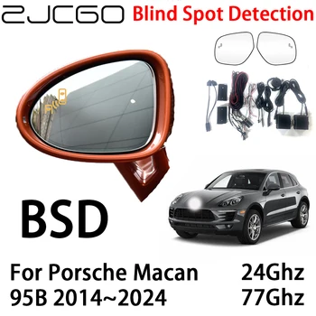 ZJCGO Автомобильная система предупреждения о радаре BSD Обнаружение слепых зон Предупреждение о безопасном вождении для Porsche Macan 95B 2014~2024