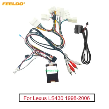 Автомобильный 16-контактный кабельный адаптер жгута проводов питания с проводом Canbus и OBD для Lexus LS430 (1998-2006) Стерео Вторичный Кабель