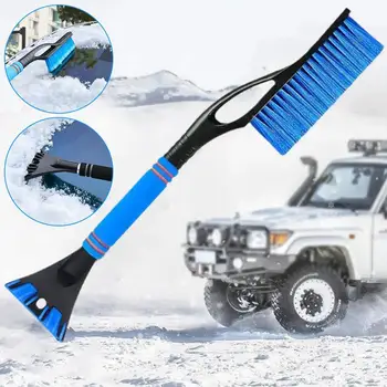 Автомобильный скребок для льда Зимняя съемная автомобильная снегоуборочная лопата со скребком для льда Щетка для автоматической очистки Скребок для льда Средство для удаления скребка для льда