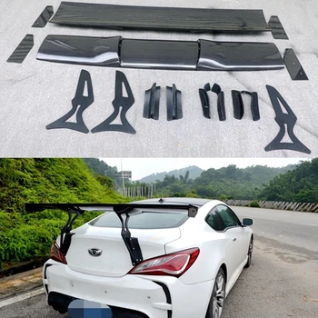  Автомобильный стайлинг Материал из углеродного волокна Задняя крыша Спойлер Хвост Багажник Крыло Багажник Молдинг Губ Для Hyundai tiburon Genesis Coupe