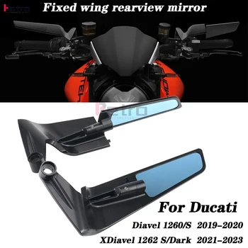 Аксессуары для мотоциклов Зеркало Ветровое крыло боковой вид заднего вида для Ducati XDIAVEL X Diavel 1262 S / Темный 2021-2023 DIAVEL 1260 S 2019-20