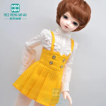 БЖД кукольная одежда подходит 43-45см 1/4 MSD MK MYOU модная рубашка Джинсовый комбинезон платье на бретелях
