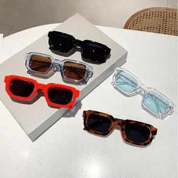  Винтажные прямоугольные солнцезащитные очки Женские роскошные дизайнерские 2023 Ретро Квадратные модные солнцезащитные очки Женские оттенки UV400 Очки Очки