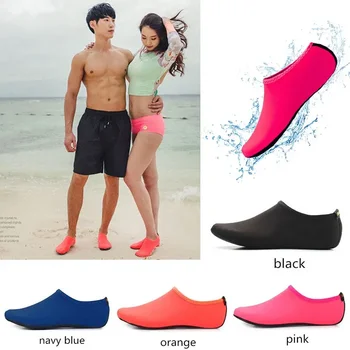 Водная обувь Мужчины Женщины Плавательные носки Печать Цветные Летние Пляжные Кроссовки Приморские Кроссовки Носки Тапочки Для Мужчин Женщин