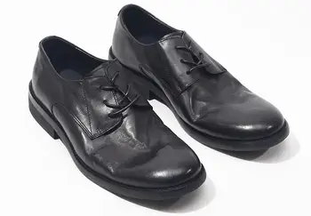 Высокий топ Туфли Дерби Мужская обувь ручной работы из натуральной кожи Мужская обувь Английский стиль Ретро обувь для мужчин