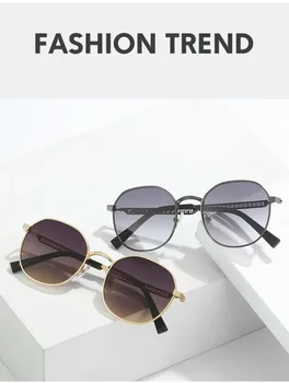 Высококачественные классические круглые поляризованные солнцезащитные очки в стиле ретро для мужчин бренд дизайнерские солнцезащитные очки polaroid женские металлическая оправа с черной линзой UV400