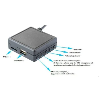 Высококачественный модуль USB интерфейс 5.0 Версия Автомобильная гарнитура IP-BUS Pad Стерео AUX Кабель для Pioneer