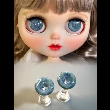 Голубые глаза для Блайт Кукла Окуляр DIY Ручная Работа Blythe Eye Chips Куклы Аксессуары Игрушки Подарки