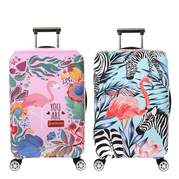  Горячая распродажа Flamingo Чехол для багажа Утолщение эластичные чехлы для багажа Подходит 18 - 32 дюйма Чемодан Чехол Пылезащитный чехол Дорожные аксессуары