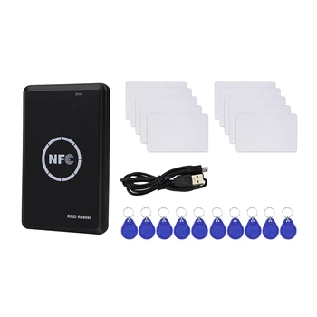 Горячий TTKK RFID считыватель Дубликатор записи, считыватель NFC, программатор смарт-карт, декодер карт доступа, записываемые карты T5577 UID Fobs