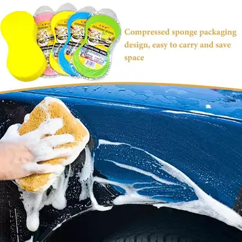  Губка для чистки автомойки Щетка для ухода за автомобилем Щетка для мытья полотенец Высококачественная износостойкая и прочная губка для чистки кухни