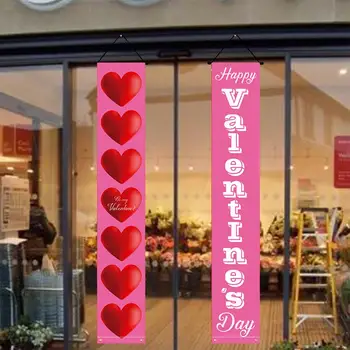 Дверь в форме сердца висит на День святого Валентина Любовная Сердце Гирлянда Дверь Висит Для Украшения Вечеринки В Помещении На Открытом Воздухе Тема 2023