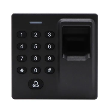Дверь открыта 125 кГц Система контроля доступа по отпечаткам пальцев Дактилоскопическая машина MINI 86 размер Wiegand 26 выход 500 пользователей RFID-считыватель