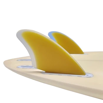 Двойные ласты Ласты для доски для серфинга K2 UPSURF FUTURE Киль из стекловолокна Желтые ласты для серфинга Quillas Single Tabs Серфинг Двойные кили для шортборда