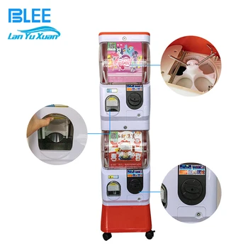 Двухслойный скан кода Пластиковый подарок с монетным приводом Twist Egg Push Приза Торговый автомат для детей Gashapon
