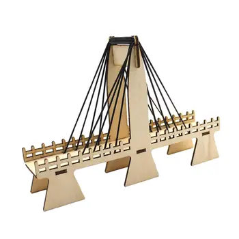 Деревянные строительные игрушки Научные наборы Небольшие изобретения Вантовый мост Научные эксперименты Наборы «Сделай сам»