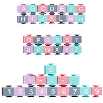 Детские блоки алфавита Кубики с цифрами или буквами Образовательная игра с цифрами или буквами в течение 6 месяцев и старше