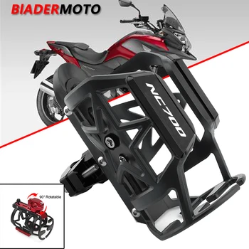 Дизайн мотоцикла с ЧПУ Алюминий + резиновый подстаканник для напитков и напитков для Honda NC700 NC700X NC700S 2019 2020 2021 2022