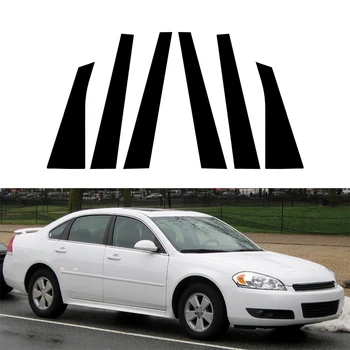 Для Chevrolet Impala 2006 2007 2008 2009 2010 2011 2012 2013 Полированные стойки стойки Накладка на окно автомобиля BC Наклейки на столб