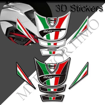 Для Ducati MULTISTRADA 1200 S 1200S Аксессуары Накладки на бак мотоцикла Наклейки Наклейки Газ Мазут Комплект Колено Протектор